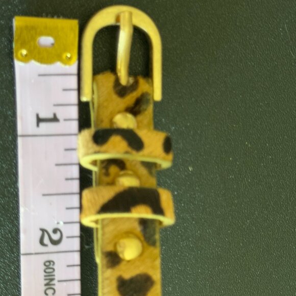 Plunder Leopard Wrap Bracelet – Adjustable Faux Fur Cheetah Print - Picture 6 of 7